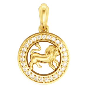 Leo Charm in Gold