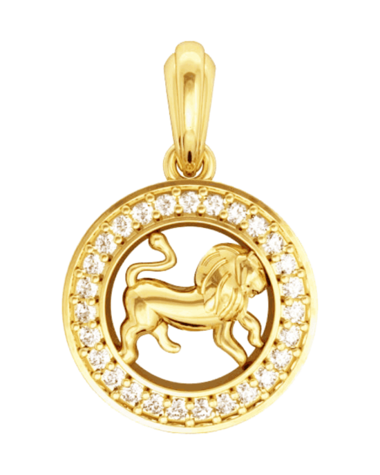 Leo Charm in Gold