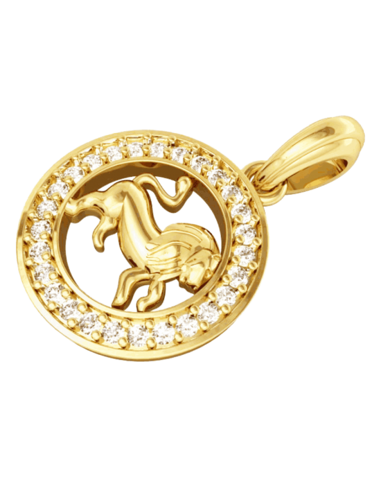 Leo Charm in Gold