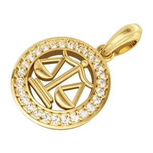 Libra Charm in Gold