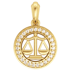 Libra Charm in Gold