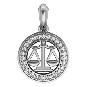 Libra Charm in silver