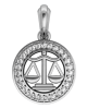 Libra Charm in silver