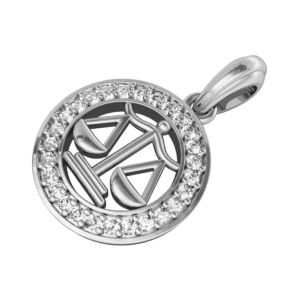 Libra Charm in silver