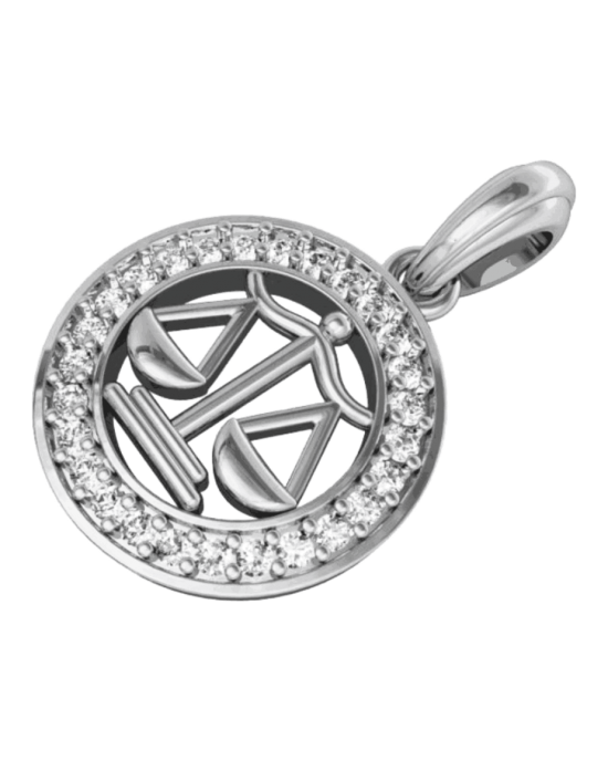 Libra Charm in silver