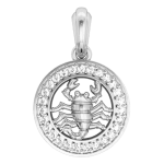 Scorpio Charm in Silver
