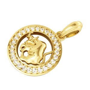 Taurus Charm in Gold