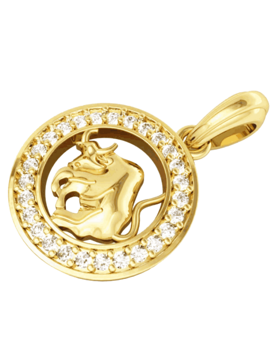 Taurus Charm in Gold