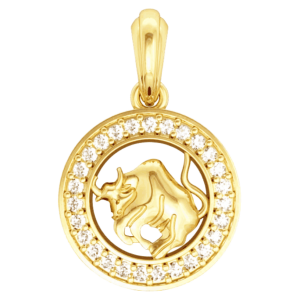 Taurus Charm in Gold