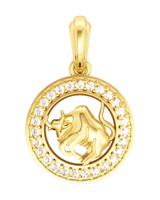 Taurus Charm in Gold