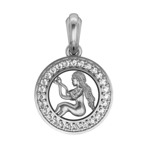 Virgo Charm in silver
