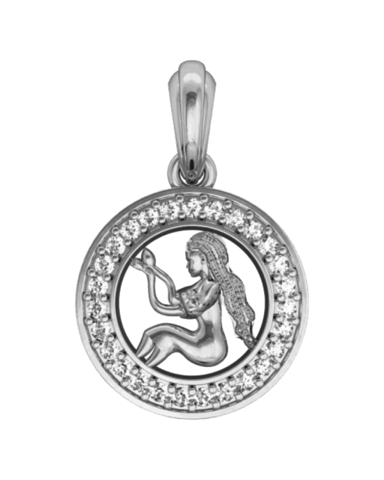 Virgo Charm in silver