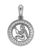 Virgo Charm in silver