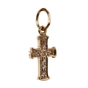 Cross Diamond charm