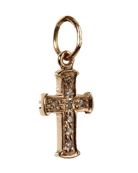 Cross Diamond charm