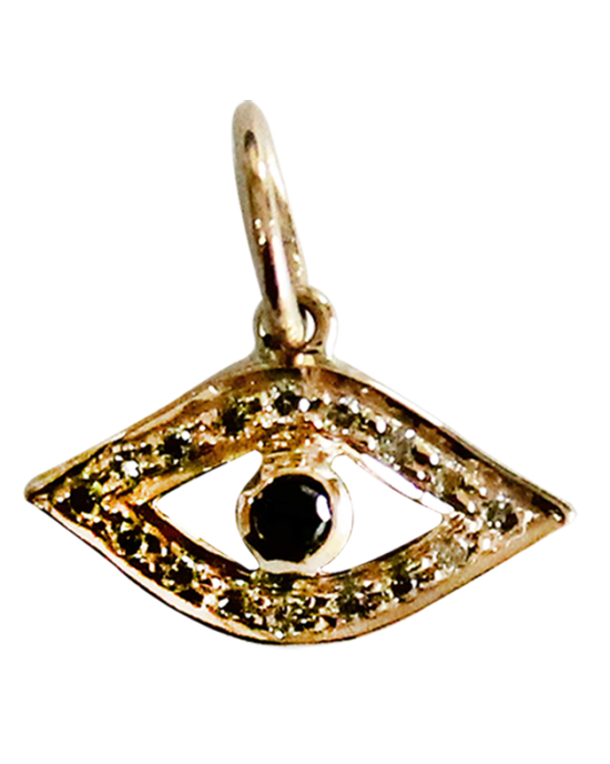 Evil Eye Gold Charm
