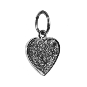 Heart Of Diamonds Charm silver