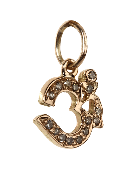 Diamond Aum Pendant charm