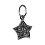 Star of My Life Charm in silver