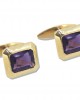 Amethysts Cufflinks in Gold