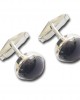 Black Star Round Cufflink