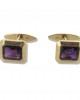 Amethysts Cufflinks in Gold