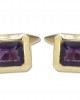 Amethysts Cufflinks in Gold