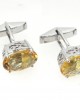 Citrine Cufflinks with filigri