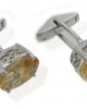 Citrine Cufflinks with filigri