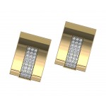 George Gold Diamond Cufflinks
