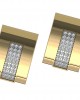 George Gold Diamond Cufflinks