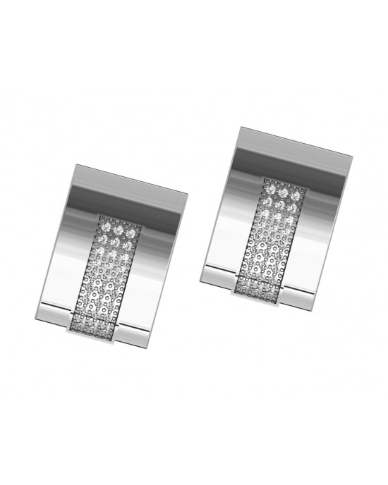 George Gold Diamond Cufflinks