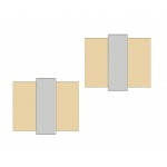 Phillipe Two Tone Gold cufflinks