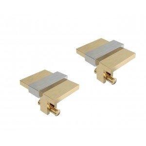 Phillipe Two Tone Gold cufflinks