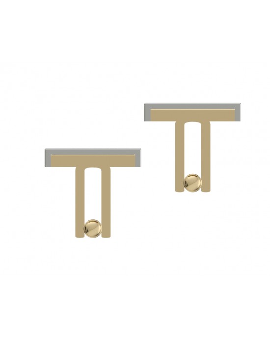 Phillipe Two Tone Gold cufflinks