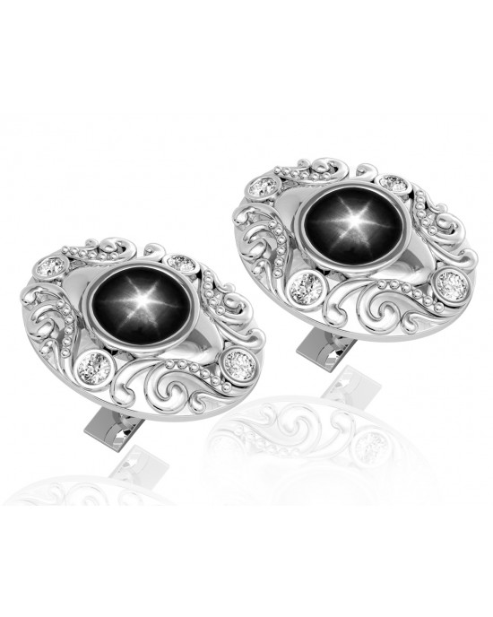 Black Star Diopsite cufflinks