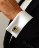 Black Star Diopsite cufflinks