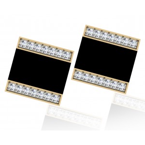 Shaun Black Onyx & Diamond Cufflinks