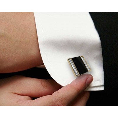 Shaun Black Onyx & Diamond Cufflinks