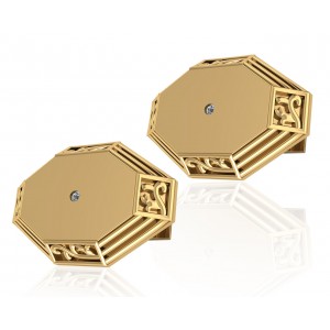 James Simple Gold Cufflinks