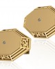 James Simple Gold Cufflinks