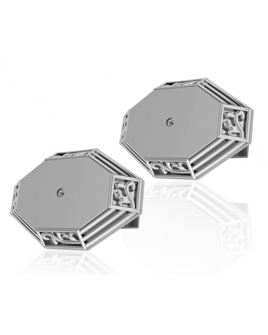 James Simple Gold Cufflinks