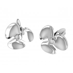 Seafarer’s Propellor Cufflinks In Sterling Silver 