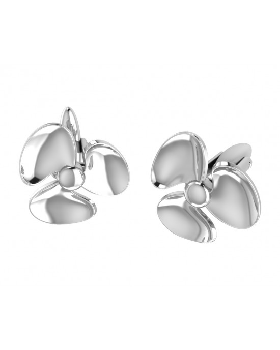 Seafarer’s Propellor Cufflinks In Sterling Silver 