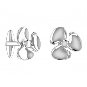 Seafarer’s Propellor Cufflinks In Sterling Silver 