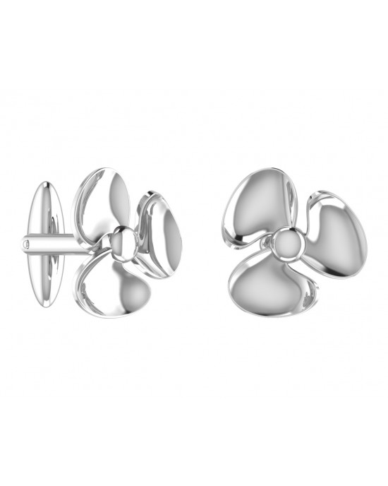 Seafarer’s Propellor Cufflinks In Sterling Silver 