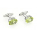 Cufflinks with Lemon Quartz in silver