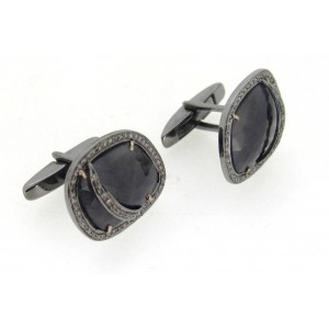 Multi Color Sapphire Cufflink