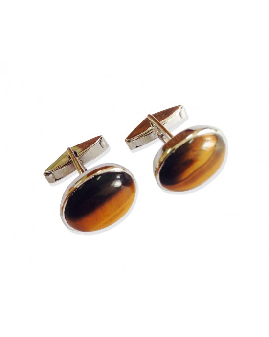 Tiger Eye Cufflink 