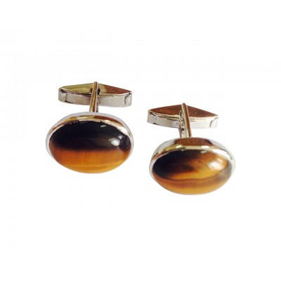 Tiger Eye Cufflink 